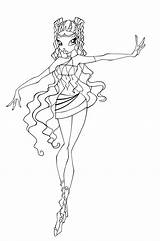 Aisha Winx Enchantix sketch template