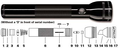 cell maglite parts diagram
