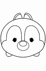 Tsum Coloring Pages Disney Bestcoloringpagesforkids Dale Kids Characters Kawaii Mickey Mouse Choose Board Easy sketch template