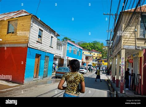 Town Of Lucea Near Montego Bay And Negril Jamaica West Indies Stock