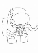 Venom Colorir Divertido Marvel Araña sketch template