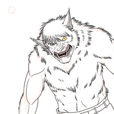 coloring pages  anime werewolf oc crly tale werewolf coloring pages
