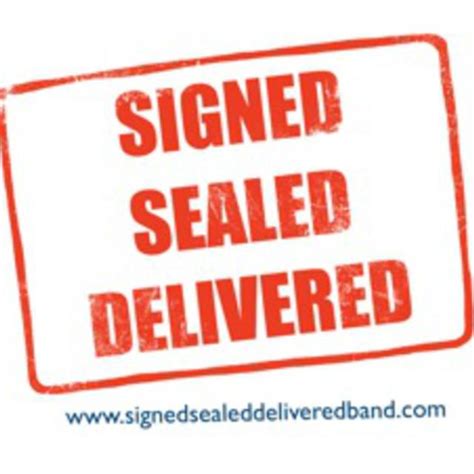 signed sealed delivered band  london en bandmixcouk