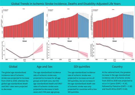 projected global trends  ischemic stroke incidence deaths