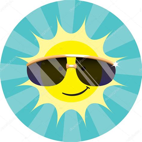cool sun wearing sunglasses stock photo  cangeliquedesign