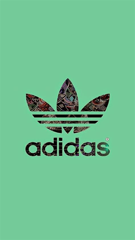 adidas logo green background wallpaper  iphone  pro