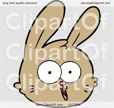 cartoon rabbit face  lineartestpilot