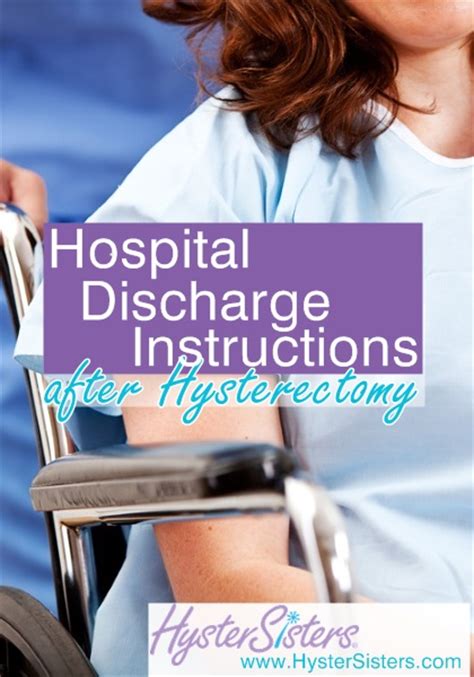 hospital discharge instructions after hysterectomy