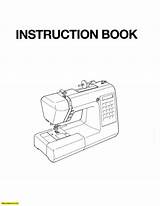 Manual Sewing Machine Janome Instruction sketch template