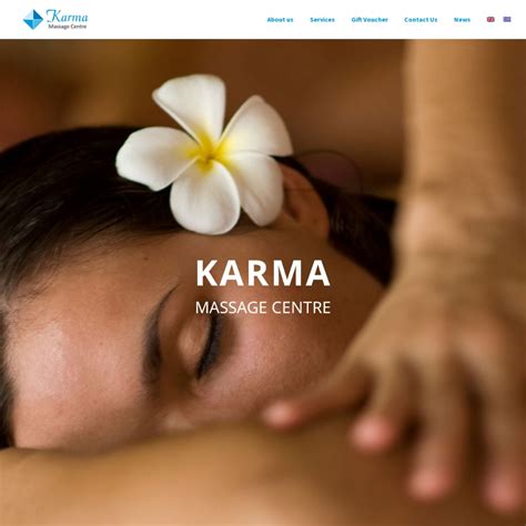 karma massage centre cyprus web design