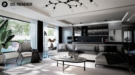 render  realistic living room  interior render youtube