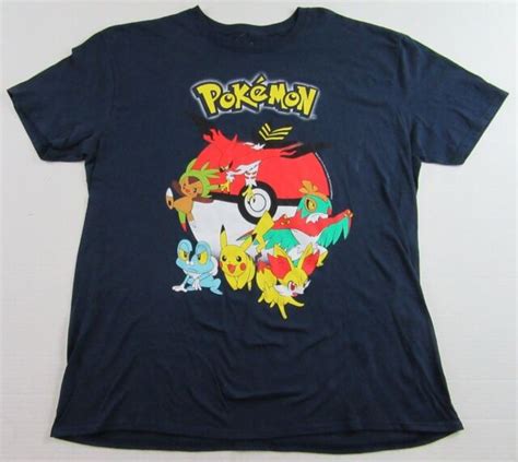 pokemon gotta catch em all pikachu souvenir dark blue t shirt size xxl