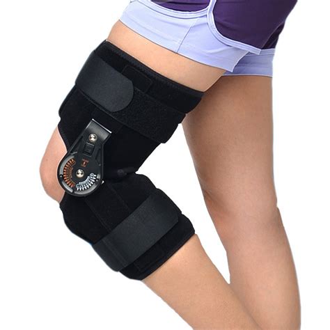adjustable medical hinged knee orthosis brace support ligament sport injury orthopedic splint