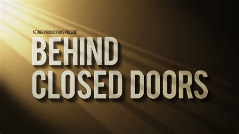 our latest short film behind closed doors the idea aether