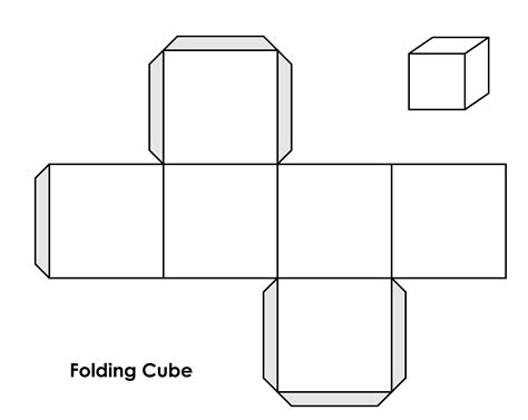 folded cube templates  allbusinesstemplatescom