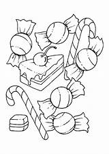 Candy Coloring Pages Kids Christmas Colouring Bestcoloringpagesforkids Food Drawing sketch template