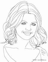 Selena Gomez Coloring Pages Drawing Getdrawings Lovato Demi Colorings sketch template