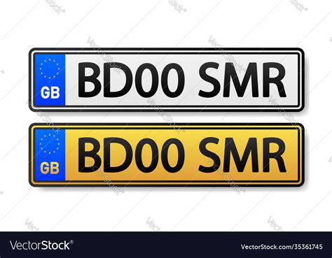 gb number plate template word license plate  vector eps cdr ai