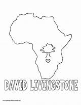 David Livingstone Coloring History Mystery sketch template