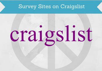 craigslist survey sites     careful