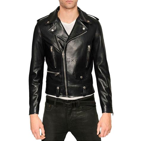 Stunning Men Leather Moto Jacket Buy Leather Stunning