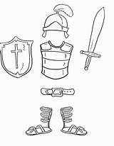 God Armor Coloring Breastplate Pages Template Bible Printable Color Kids Templates Sketch Crafts Coloringsun sketch template