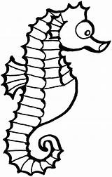 Seahorse Coloring Cartoon Pages Sea Horse Outline Clip Funny Drawing Clipart Cute Cliparts Seahorses Kids Color Sheet Library Clipartbest Getdrawings sketch template