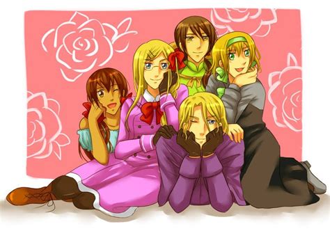 aph france and girls by pinkalala hetalia france fan art