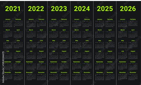year       calendar vector design template simple  clean design wall