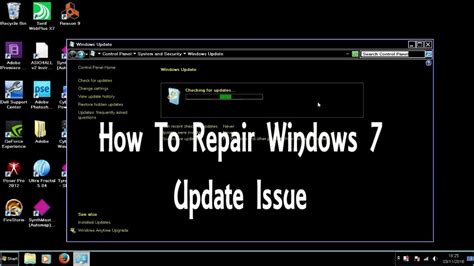 repair windows  update issue youtube