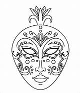 Mardi Gras Coloring Printable Pages sketch template
