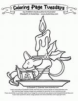 Coloring Candle Sheet Dulemba Tuesday Christmas Popular Mary Engelbreit Välj Anslagstavla Coloringhome Result sketch template