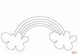 Rainbow Clouds sketch template