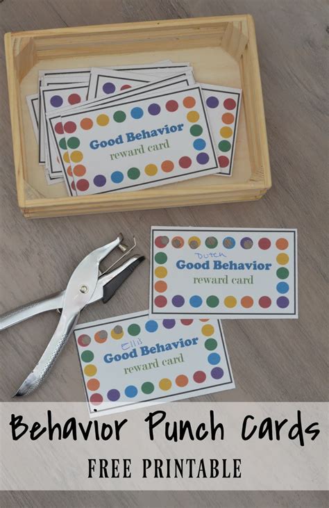 printable punch card template