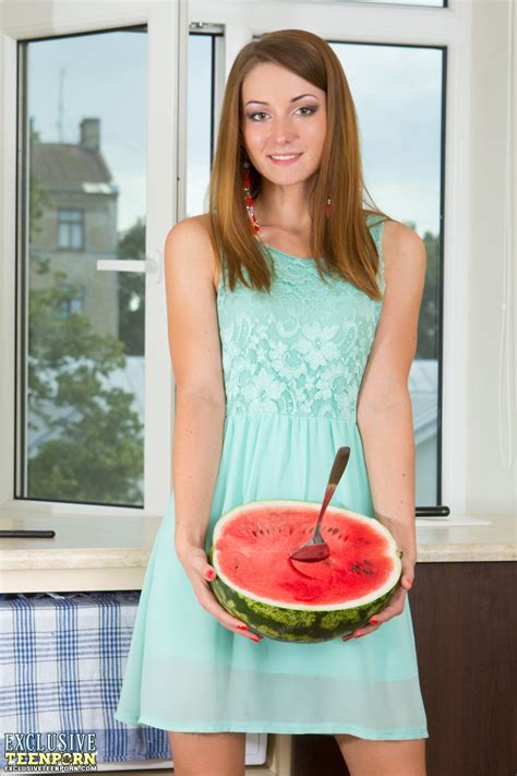 A Watermelon Is Served By This Amazing Teen That Makes Her