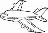 Coloring Pages Airplane Jet sketch template