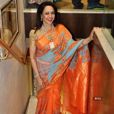 hema malini with a dazzling smile at designer neeta lulla in mumbai
