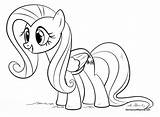 Pony Coloring Little Fluttershy Pages Printable Draw Color Print Ausmalbilder Drawing Step Prints Book Online Library Play Clipart Gamesmylittlepony Colorings sketch template