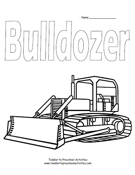 bulldozer coloring page kids coloring pages pinterest