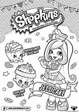 Shopkins Coloring Shoppies Pages Jessicake Printable sketch template