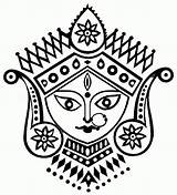 Hindu Goddesses Gods Coloring Mythology Pages Kb Durga sketch template