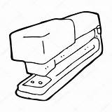 Stapler Grapadora Nietmachine Animados Oficina sketch template