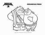 Panda Combo Fu sketch template
