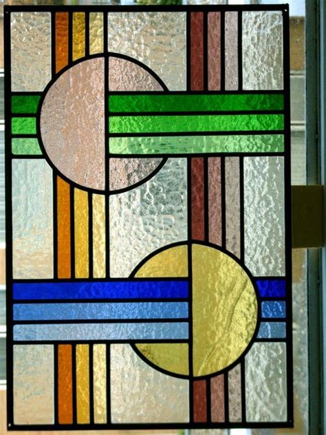 veilinghuis catawiki raam met cirkels en patronen glas  lood   glas  lood