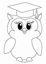 Coloring Graduation Pages Cap Owl Gown Domestic Hat Violence Preschool Buhos Graduacion Baseball School Para Colorear Drawing Graduados Birthday Graduación sketch template