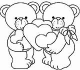Coloring Valentine Bear Teddy Heart Printable Pages Valentines Preschool Size Hibernation Pdf Clipart Color Bears Getcolorings Boys April Print Getdrawings sketch template