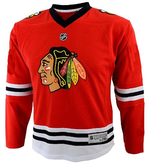 infant chicago blackhawks red synthetic replica hockey