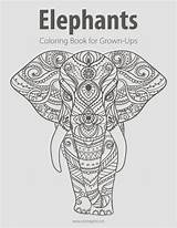 Elephant Coloring Pages Mosaic Tattoo Template Mandalas Book sketch template