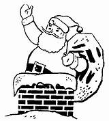 Claus Saliendo Chimney Chimenea Xmas Top2 Corticalcafe Peeking Owips sketch template