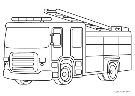 firefighter truck coloring page manie blalock